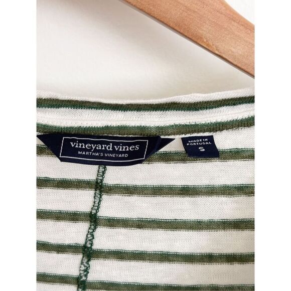 Vineyard vines linen striped tee size small - Picture 4 of 7